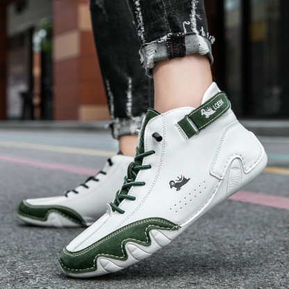 linokyr® - Scarpe ortopediche ergonomiche in pelle, impermeabili, alleviano il dolore ai piedi - unisex