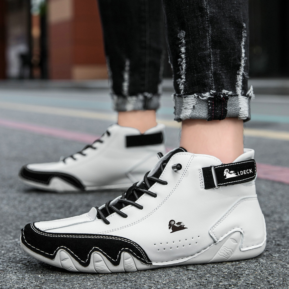 linokyr® - Scarpe ortopediche ergonomiche in pelle, impermeabili, alleviano il dolore ai piedi - unisex