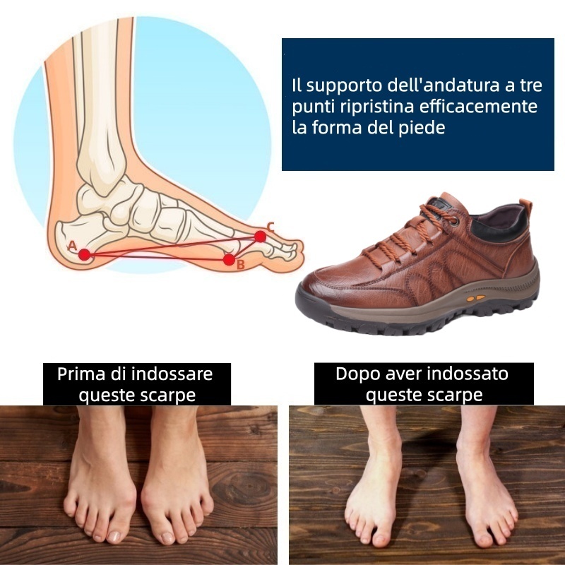 Scarpe ortopediche mediche Nersora®: progettate ergonomicamente per alleviare il dolore alla schiena, ai piedi e alle articolazioni.