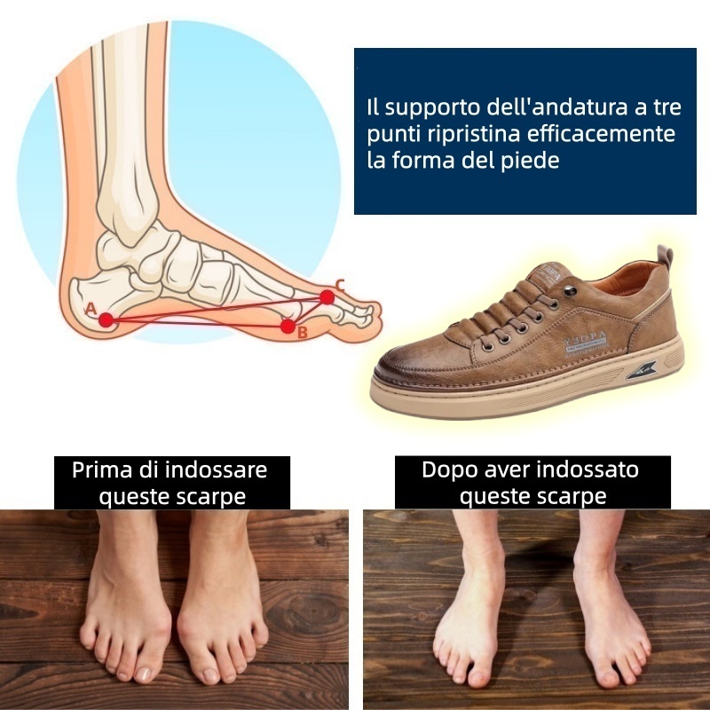 🎁Sconto del 67% a tempo limitato, non lasciartelo sfuggire! Scarpe in vera pelle eleganti, morbide e comode (supporto plantare per una camminata più facile)