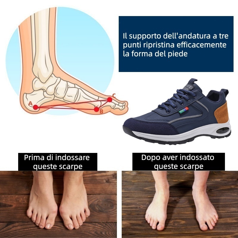🔥Sconto del 67% oggi - Non perderlo!⏰Scarpa ortopedica invernale ergonomica per dolori a piedi, ginocchia e schiena - Unisex