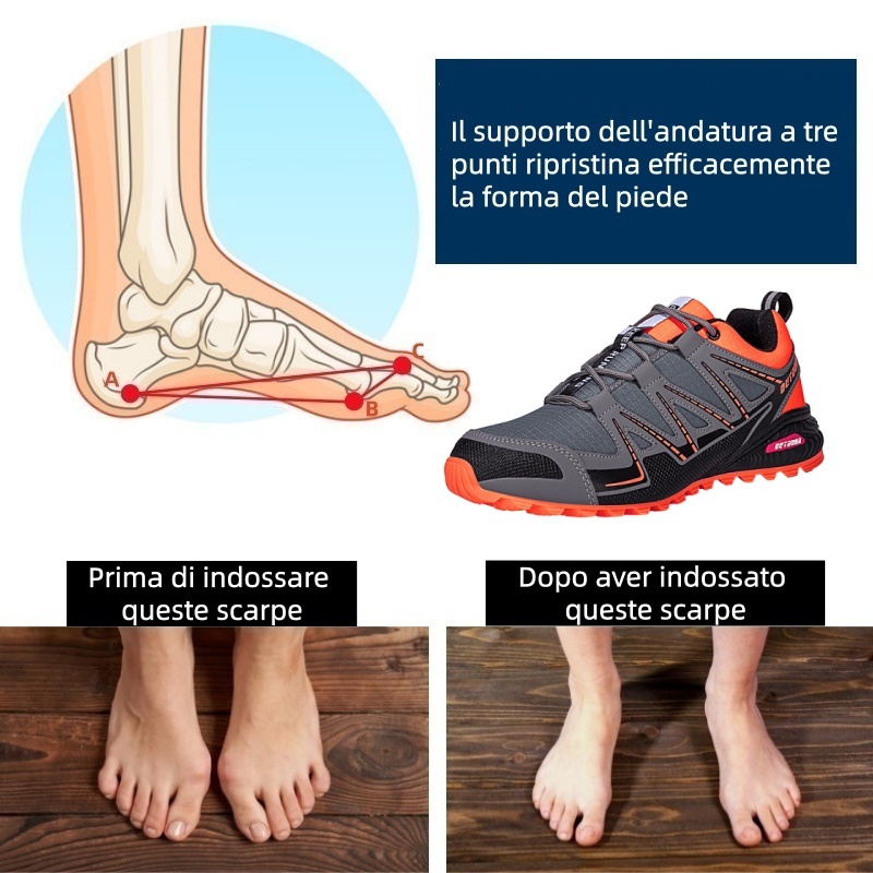 Scarpe ortopediche dal design ergonomico per dolori alla schiena, alle articolazioni e ai piedi: adatte a tutti gli uomini