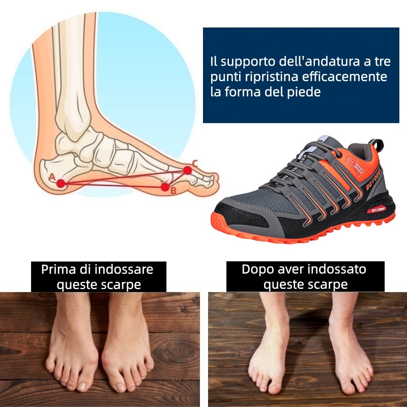 Scarpe ortopediche dal design ergonomico per dolori alla schiena, alle articolazioni e ai piedi: adatte a tutti gli uomini