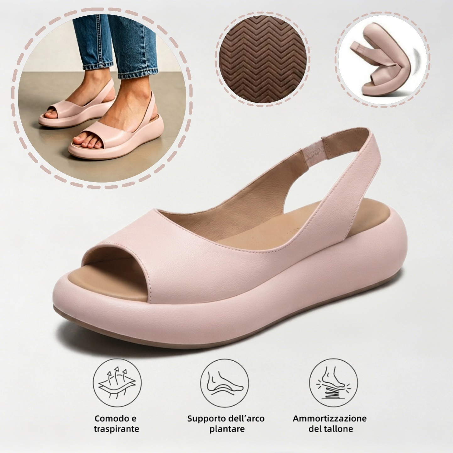 ⏰Ultimo giorno! Sconto del 70%! ✅ Scarpe ortopediche di qualità medica, appositamente progettate per problemi ai piedi, per alleviare il dolore alla schiena, alle articolazioni e ai piedi.