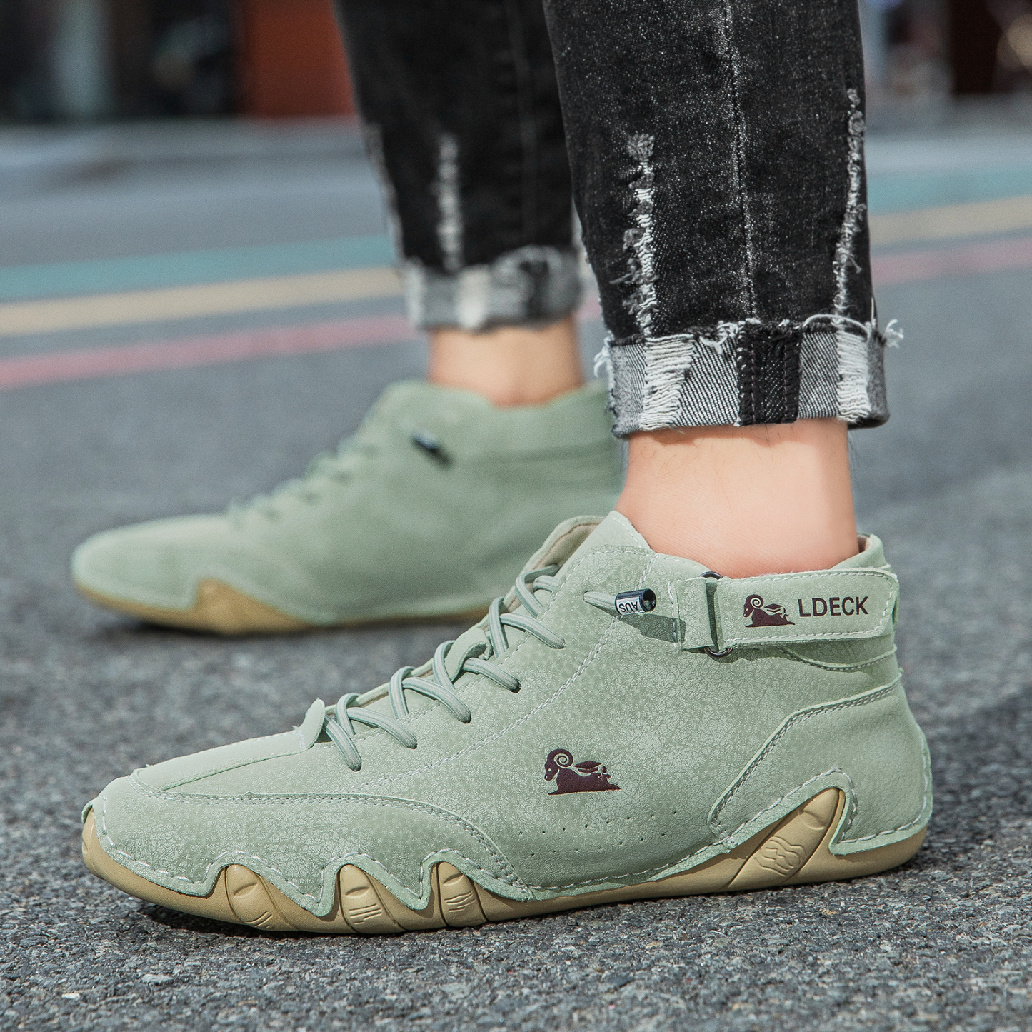 linokyr® - Scarpe ortopediche ergonomiche in pelle, impermeabili, alleviano il dolore ai piedi - unisex