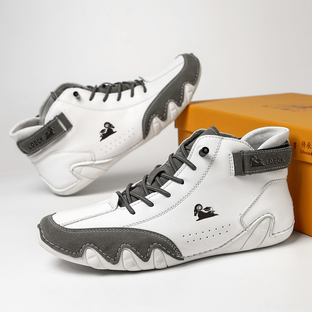 linokyr® - Scarpe ortopediche ergonomiche in pelle, impermeabili, alleviano il dolore ai piedi - unisex