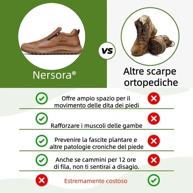 🐂 Scarpe ortopediche in pelle italiana cucite a mano con supporto dell'arco plantare ✅ Morbide e comode, offrono un comfort immediato.