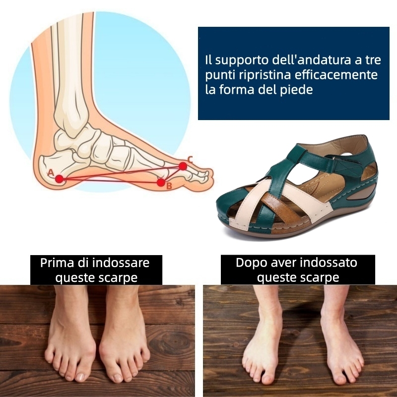 Ultimo giorno! Sconto del 70%! Non perdete l'occasione! ✅️ Sandali comodi con supporto plantare: alleviano il dolore ai piedi e hanno un design ergonomico.