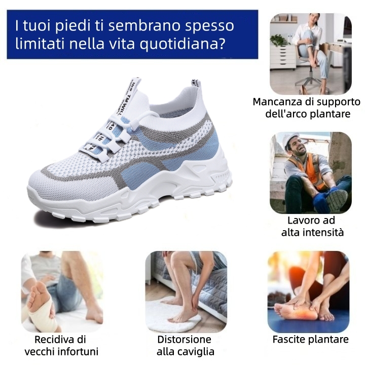 ⏰Ultimo giorno! Sconto del 70%! ✅ Scarpe ortopediche di qualità medica, appositamente progettate per problemi ai piedi, per alleviare il dolore alla schiena, alle articolazioni e ai piedi.