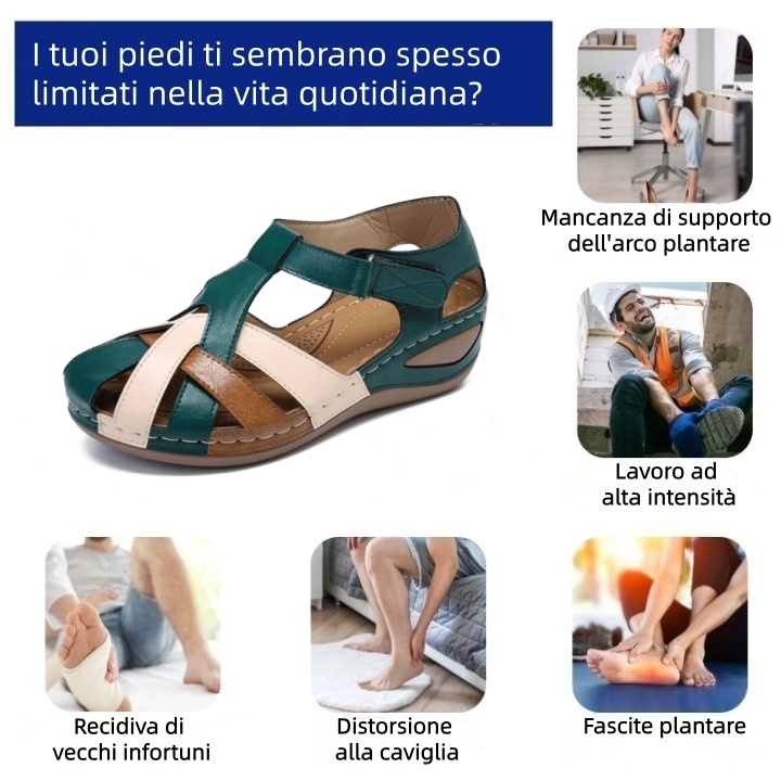 Ultimo giorno! Sconto del 70%! Non perdete l'occasione! ✅️ Sandali comodi con supporto plantare: alleviano il dolore ai piedi e hanno un design ergonomico.