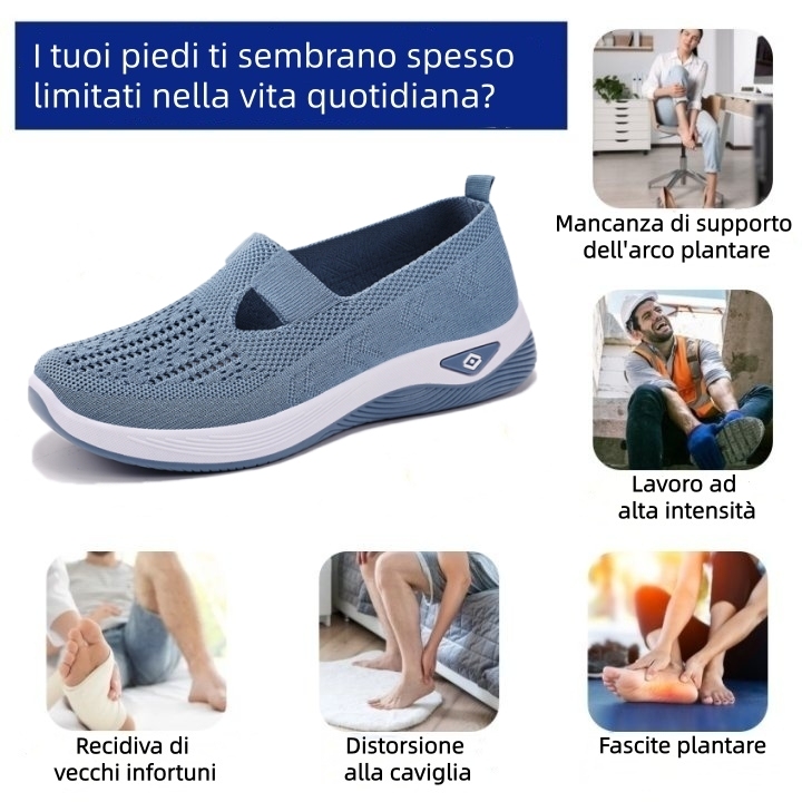 ⏰Ultimo giorno! Sconto del 70%! ✅ Scarpe ortopediche di qualità medica, appositamente progettate per problemi ai piedi, per alleviare il dolore alla schiena, alle articolazioni e ai piedi.