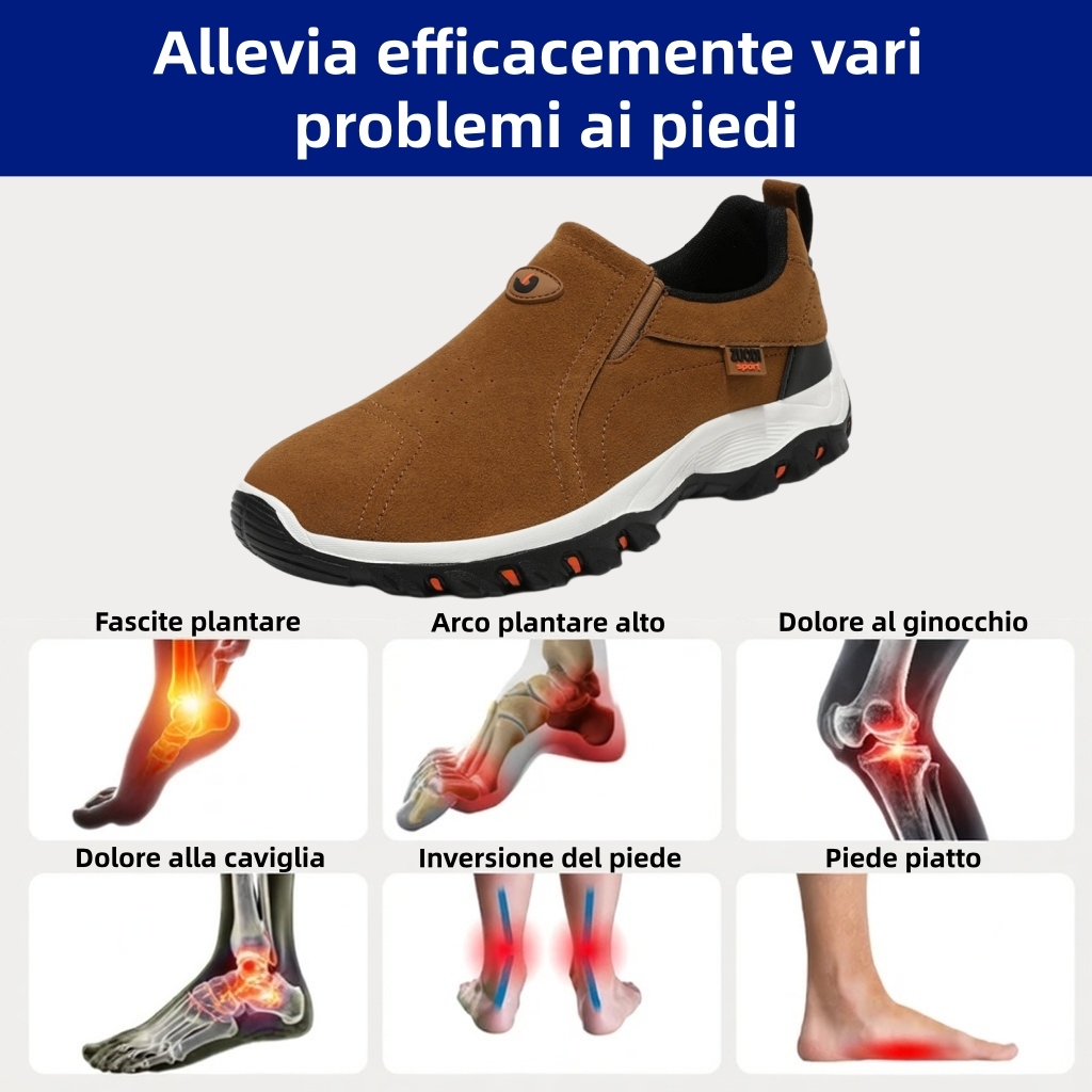 🔥Sconto del 67% oggi - Non perderlo!⏰Scarpa ortopedica invernale ergonomica per dolori a piedi, ginocchia e schiena - Unisex
