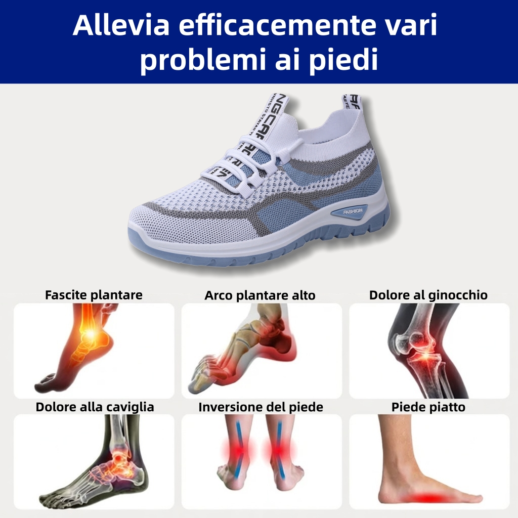 ⏰Ultimo giorno! Sconto del 70%! ✅ Scarpe ortopediche di qualità medica, appositamente progettate per problemi ai piedi, per alleviare il dolore alla schiena, alle articolazioni e ai piedi.