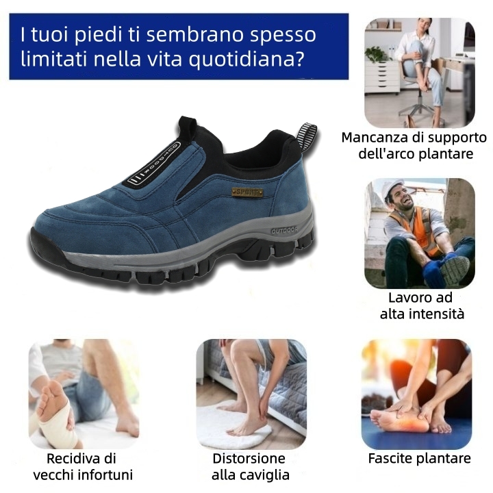 🔥 Ultimo giorno! Sconto del 67%!  ✅ Scarpe ortopediche dal design ergonomico per dolori alla schiena, alle articolazioni e ai piedi - unisex