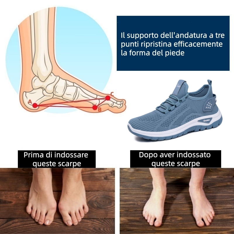⏰Ultimo giorno! Sconto del 70%! ✅ Scarpe ortopediche di qualità medica, appositamente progettate per problemi ai piedi, per alleviare il dolore alla schiena, alle articolazioni e ai piedi.