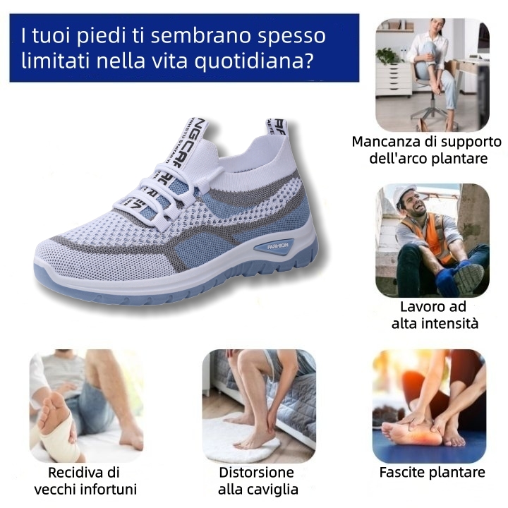 ⏰Ultimo giorno! Sconto del 70%! ✅ Scarpe ortopediche di qualità medica, appositamente progettate per problemi ai piedi, per alleviare il dolore alla schiena, alle articolazioni e ai piedi.