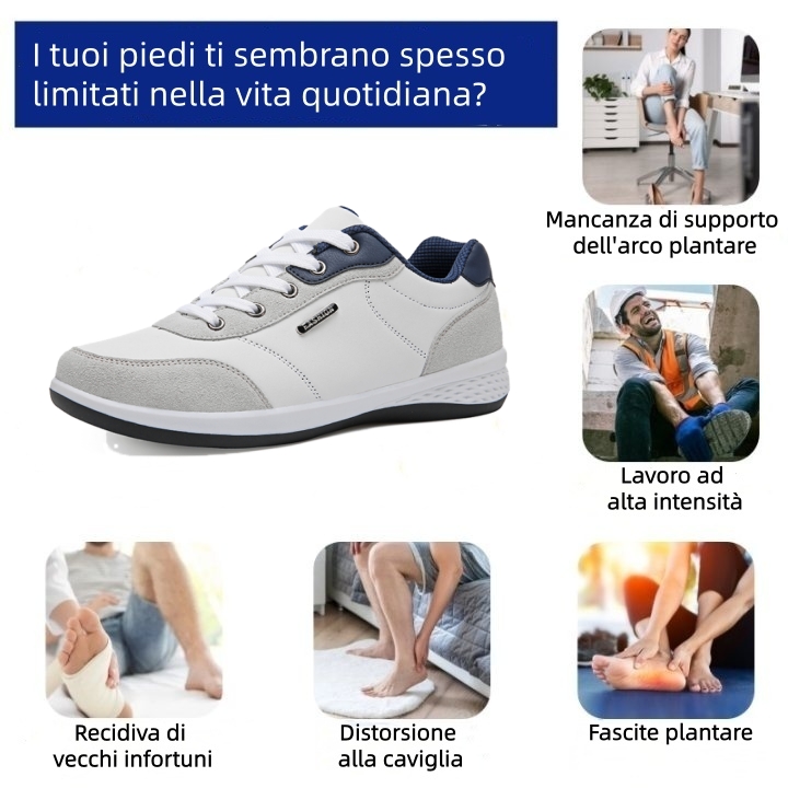 🔥 Ultimo giorno! Sconto del 70%!  ✅ Scarpe ortopediche dal design ergonomico per dolori alla schiena, alle articolazioni e ai piedi - unisex