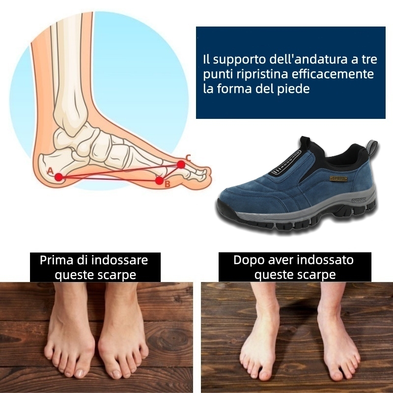 🔥 Ultimo giorno! Sconto del 67%!  ✅ Scarpe ortopediche dal design ergonomico per dolori alla schiena, alle articolazioni e ai piedi - unisex