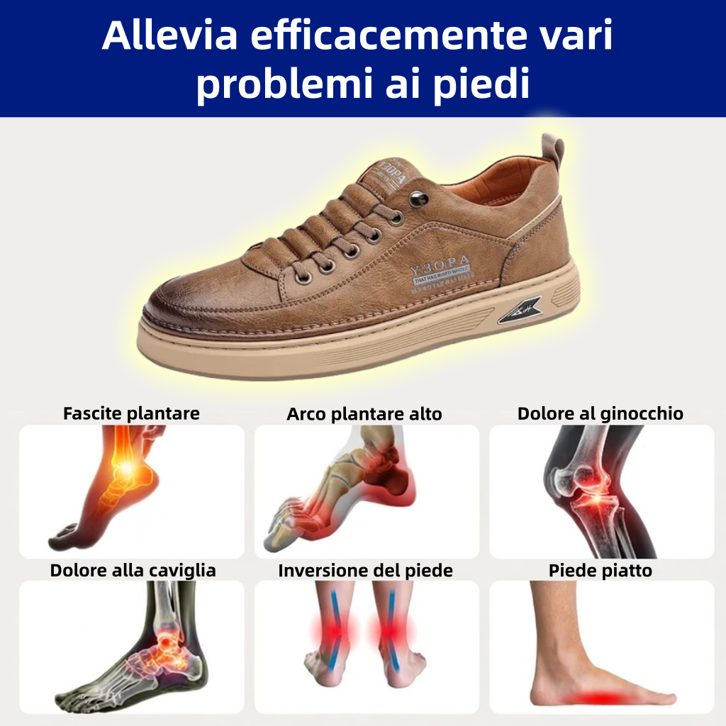 🎁Sconto del 67% a tempo limitato, non lasciartelo sfuggire! Scarpe in vera pelle eleganti, morbide e comode (supporto plantare per una camminata più facile)