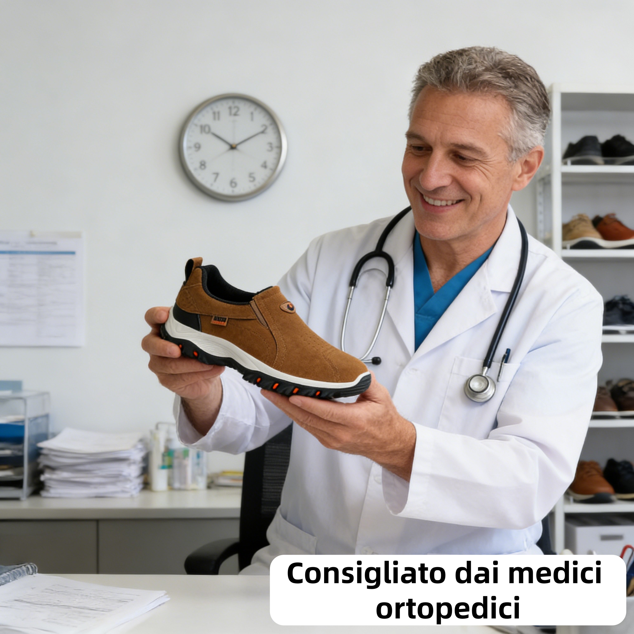 🔥Sconto del 67% oggi - Non perderlo!⏰Scarpa ortopedica invernale ergonomica per dolori a piedi, ginocchia e schiena - Unisex