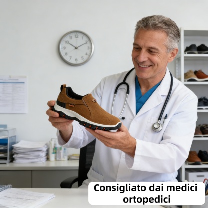 🔥Sconto del 67% oggi - Non perderlo!⏰Scarpa ortopedica invernale ergonomica per dolori a piedi, ginocchia e schiena - Unisex