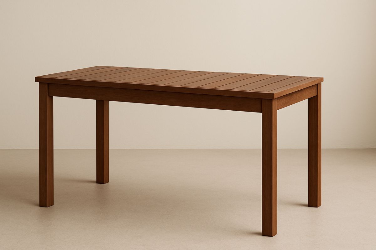 Rektangulært bord i akasietre 150x90x75 cm