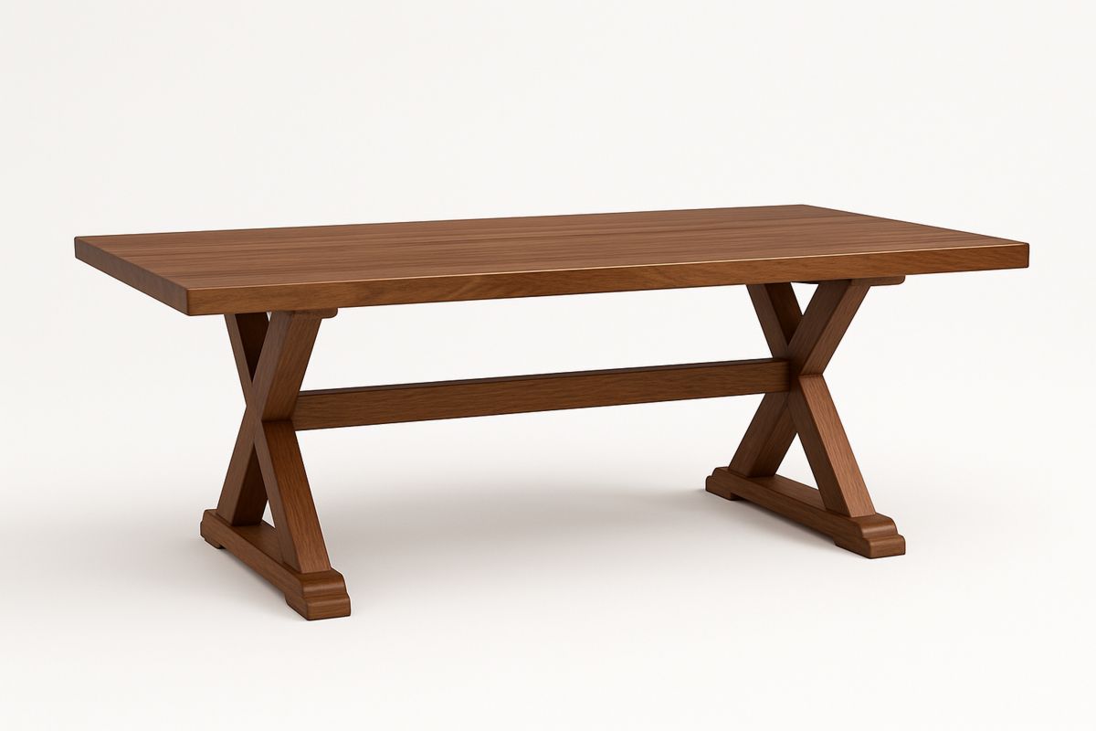 Spisebord i tre brun 180x90x75 cm