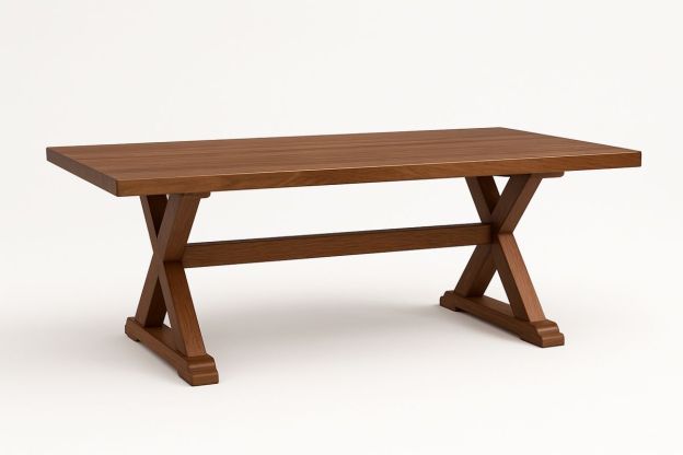 Spisebord i tre brun 180x90x75 cm