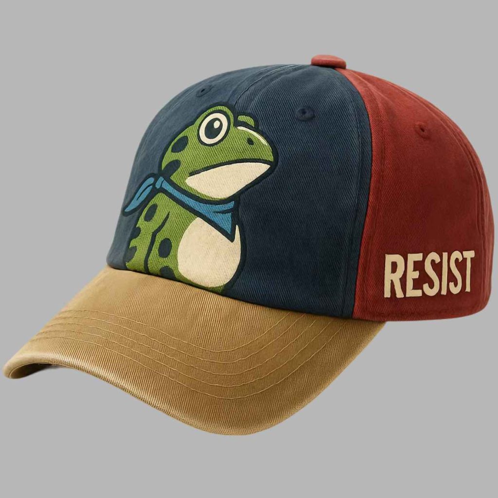 Unisex Portland Frog Resist Print Hat 3