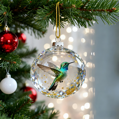 🐦Nature’s Birds Crystal Glass Ornament Set