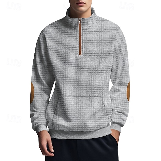 Men's Sweatshirt Quarter Zip Sweatshirt