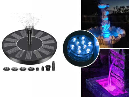 🔥Hot Sales 70% OFF🔥Solar Fountain, Solar Powered Bird Bath Fountain Pump , Outdoor Watering Submersible Pump for Pond, Pool, Garden, Fish Tank  -$AC