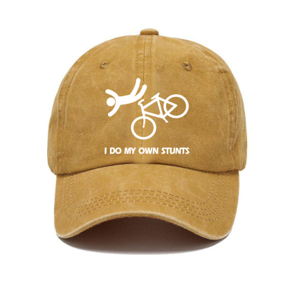 I Do My Own Stunts Hat | Vintage Washed Baseball Cap