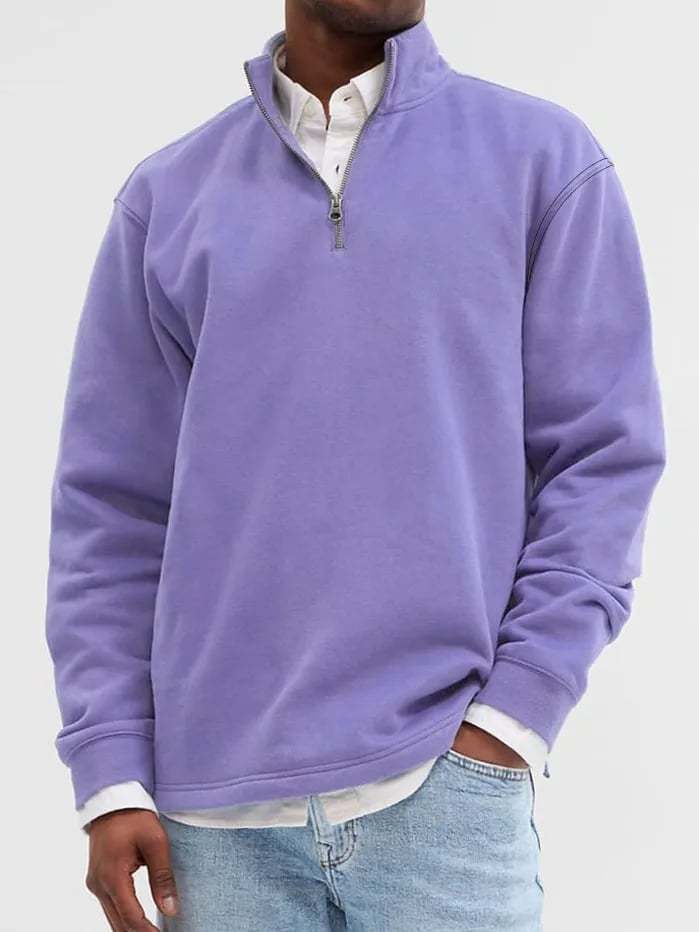 Men's Fashion Casual Zipper Padded Polo Shirt (Buy 2 Free Shipping)
