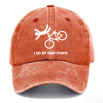 I Do My Own Stunts Hat | Vintage Washed Baseball Cap