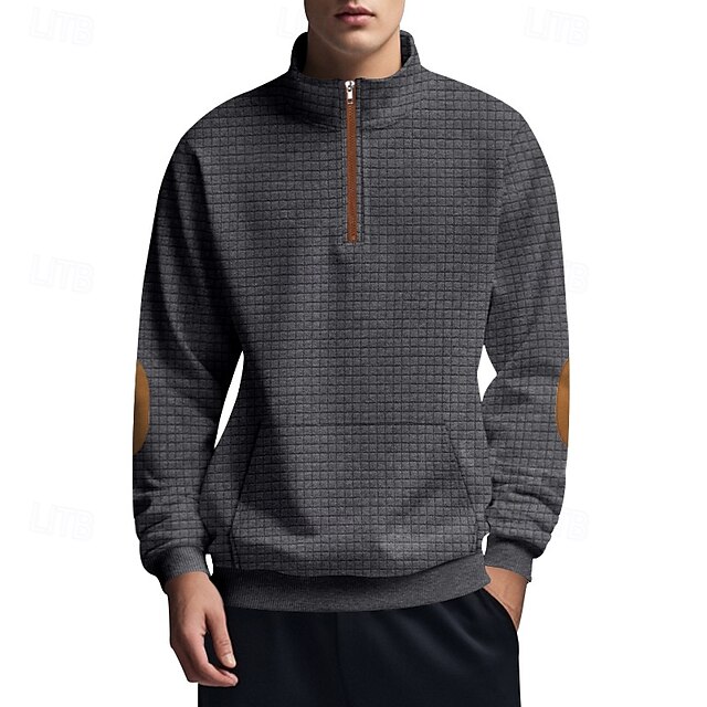 Men's Sweatshirt Quarter Zip Sweatshirt