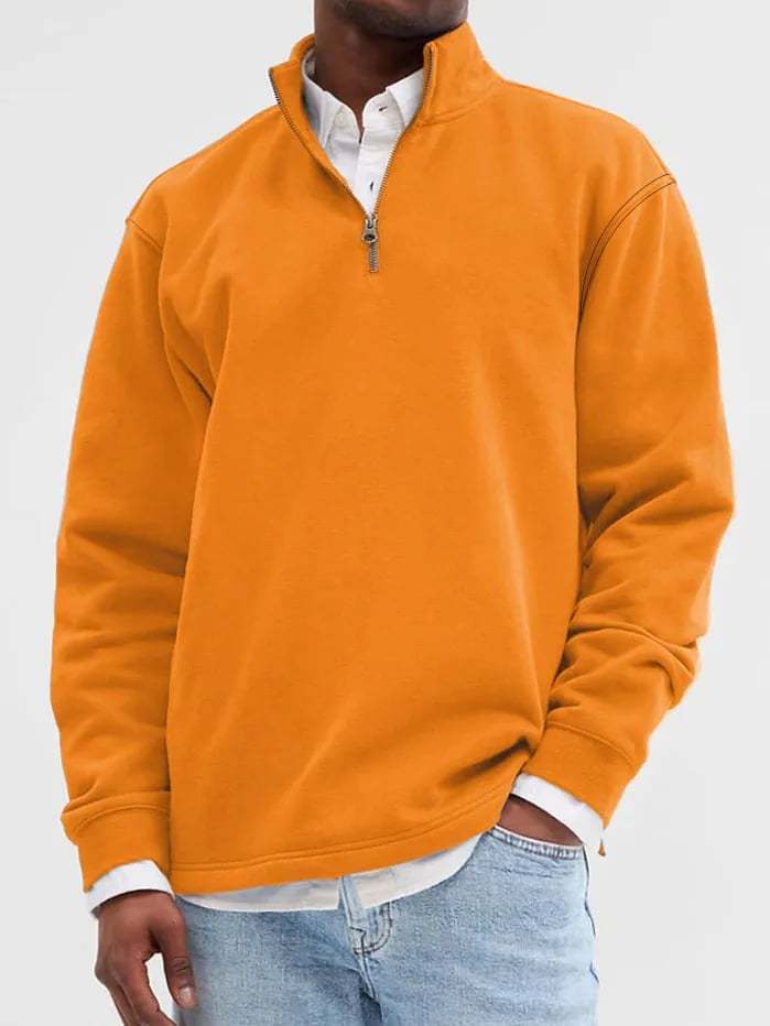 Men's Fashion Casual Zipper Padded Polo Shirt (Buy 2 Free Shipping)