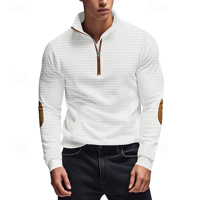 Men's Sweatshirt Quarter Zip Sweatshirt
