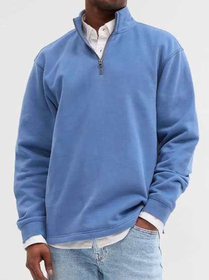 Men's Fashion Casual Zipper Padded Polo Shirt (Buy 2 Free Shipping)