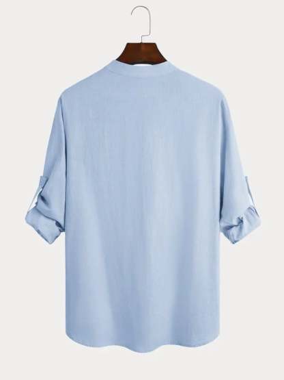 🔥 Men's Cotton Linen Casual Long Sleeve Shirt