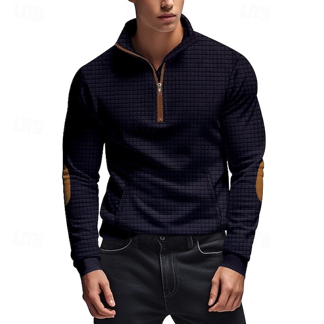 Men's Sweatshirt Quarter Zip Sweatshirt