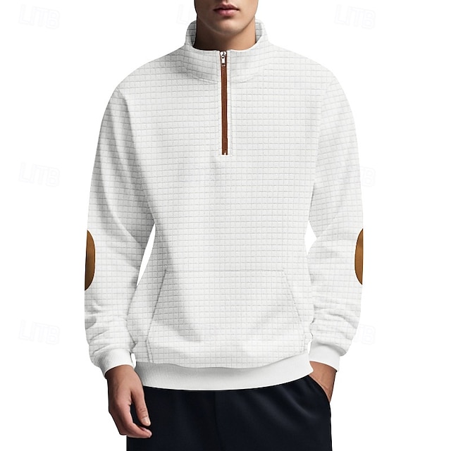 Men's Sweatshirt Quarter Zip Sweatshirt