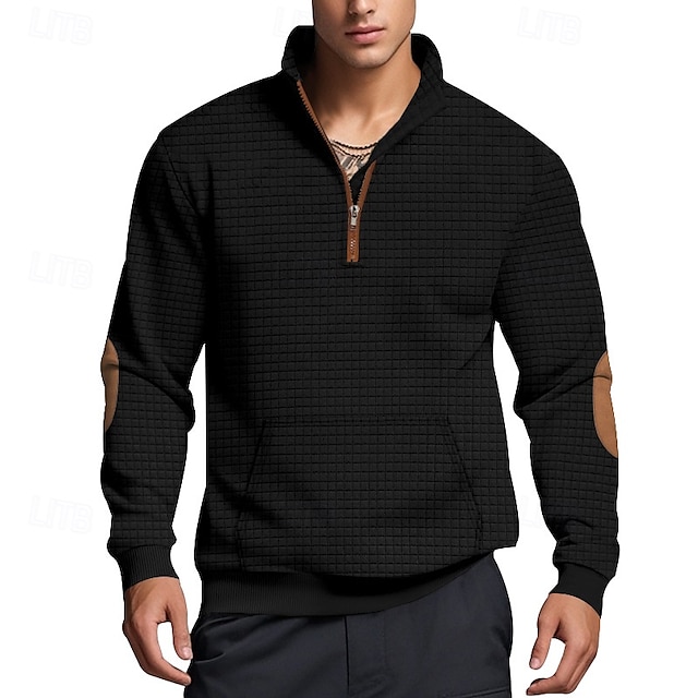 Men's Sweatshirt Quarter Zip Sweatshirt