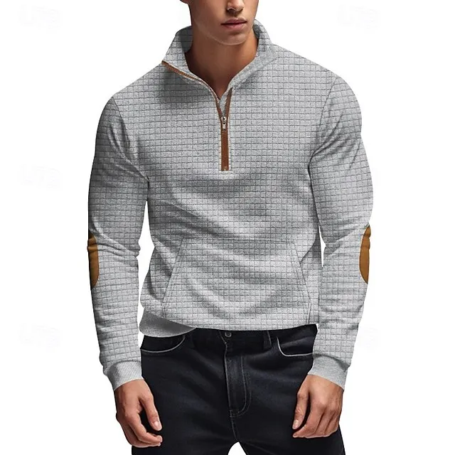 Men's Sweatshirt Quarter Zip Sweatshirt