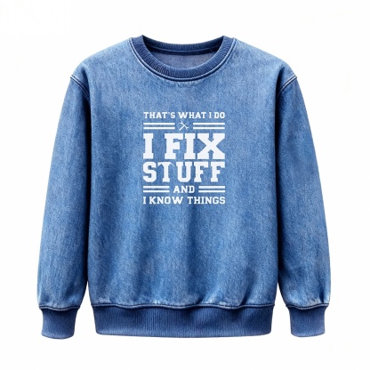 🔥“I Fix Stuff & Know Things” Tee – The Perfect T-Shirt for Problem Solvers 🔧
