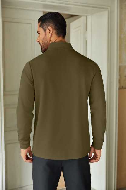 Casual Quarter Zip Sweatshirt 