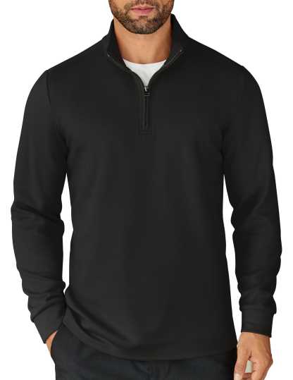 Casual Quarter Zip Sweatshirt 