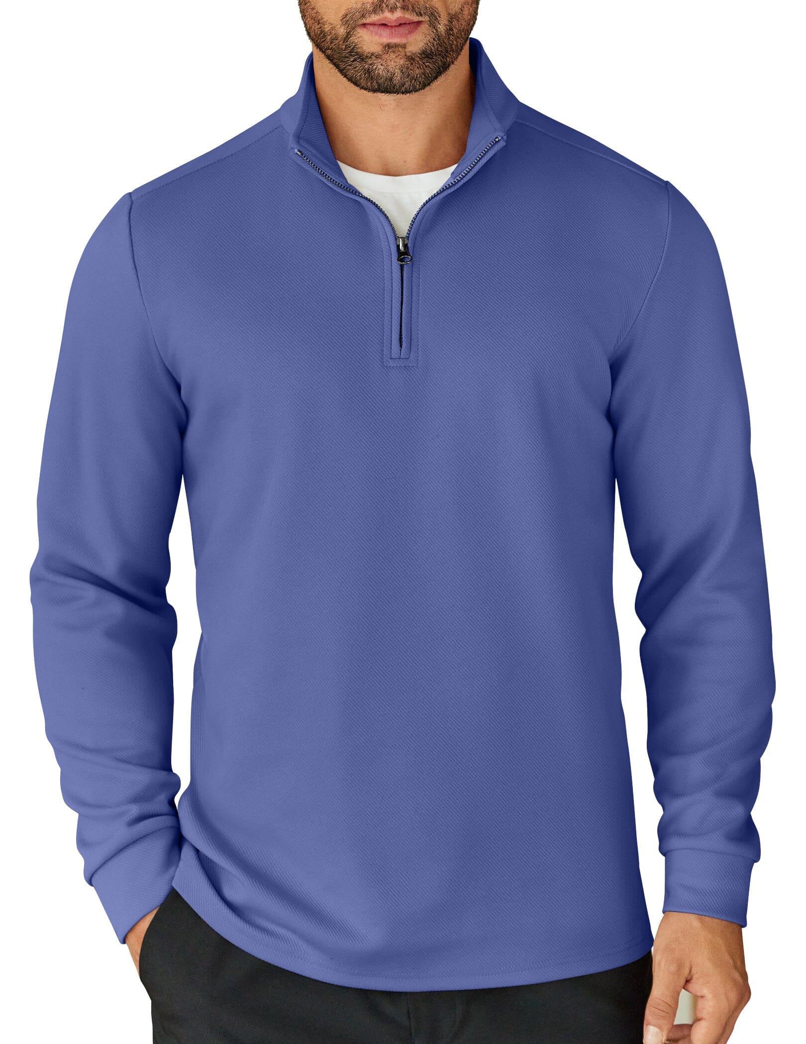 Casual Quarter Zip Sweatshirt 
