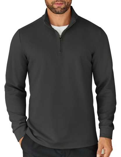 Casual Quarter Zip Sweatshirt 