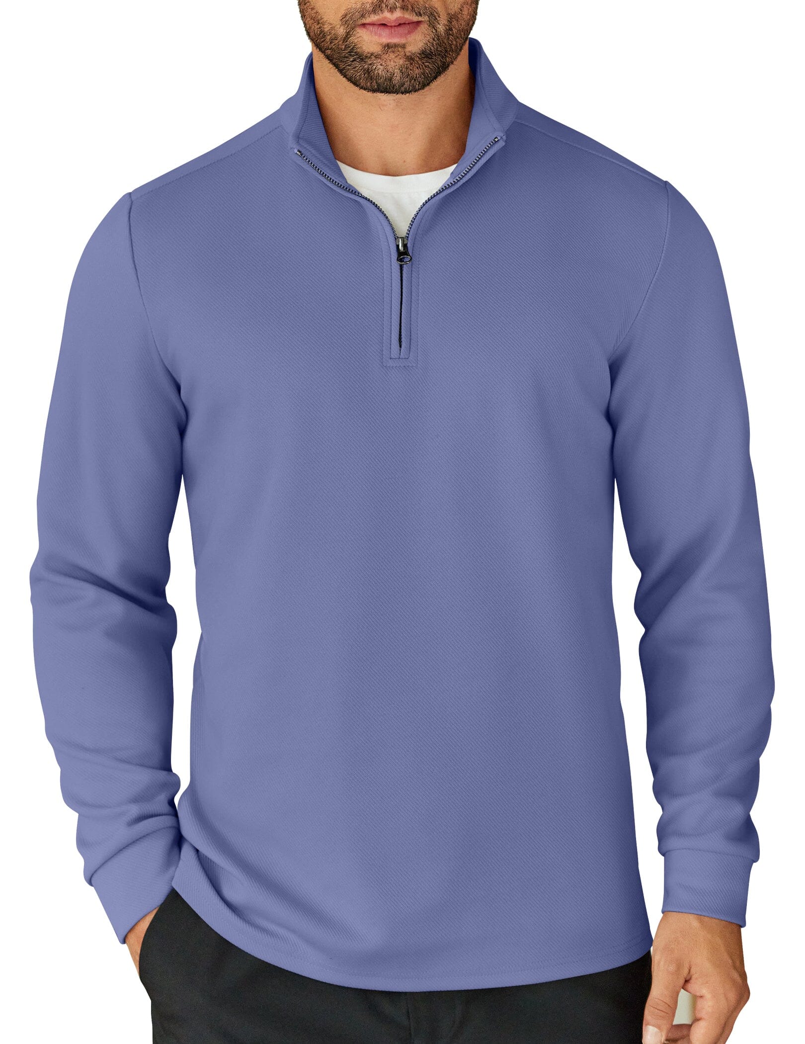 Casual Quarter Zip Sweatshirt 